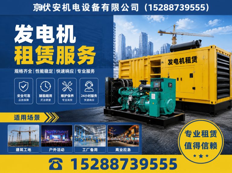 呼伦贝尔发电机出租展示图